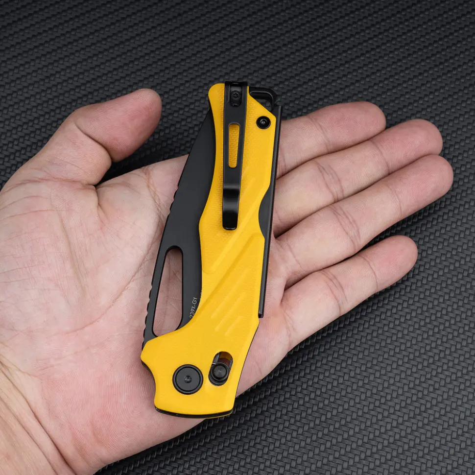 Ніж складаний SRM Mirage, сталь Sandvik 14C28N, колір рукояті жовтий (239X-GY)