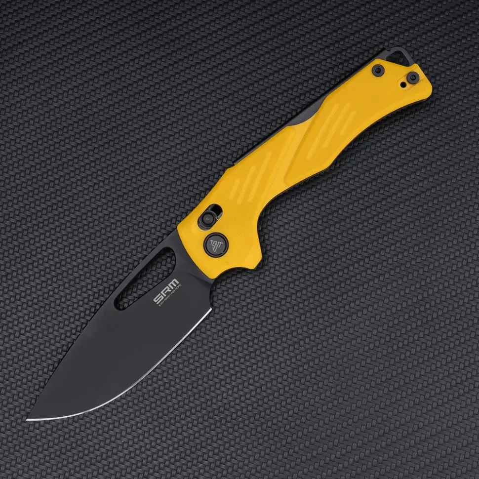 Ніж складаний SRM Mirage, сталь Sandvik 14C28N, колір рукояті жовтий (239X-GY)