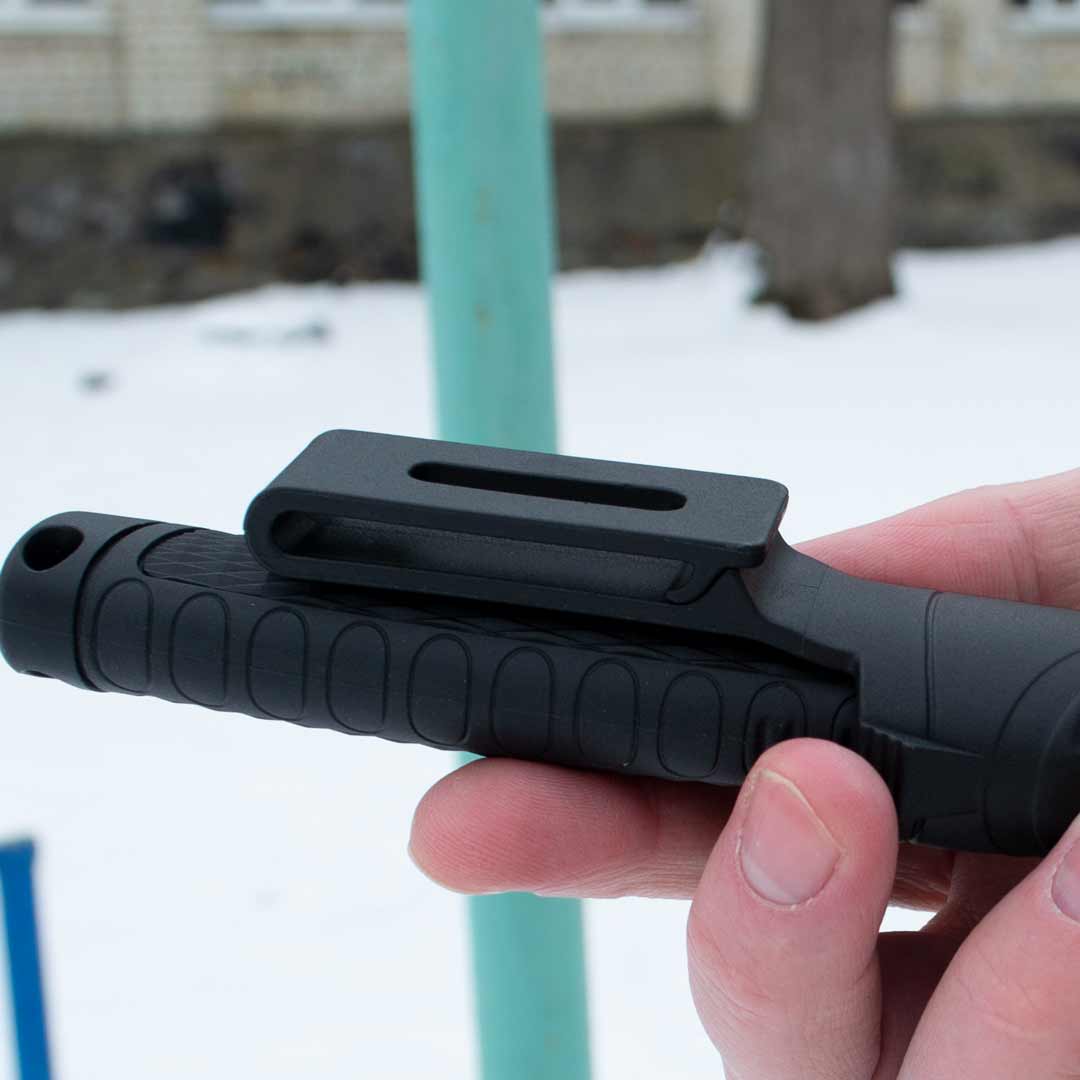 Ніж туристичний Ganzo G806BW-BK з фіксованим клинком, чорний, у пластиковому чохлі