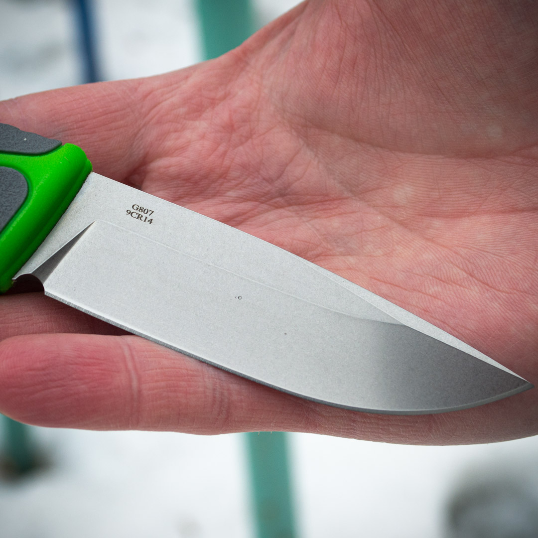 Ніж туристичний Ganzo G807-GY, сталь 8Cr14, з ножнами, сірий колір