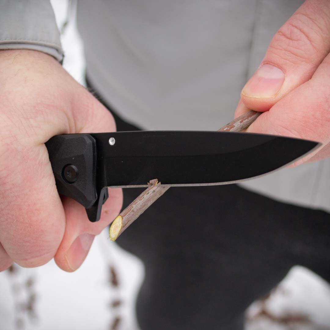 Ніж складаний Ganzo G620b-1, сталь 440C, рукоять пластик чорна