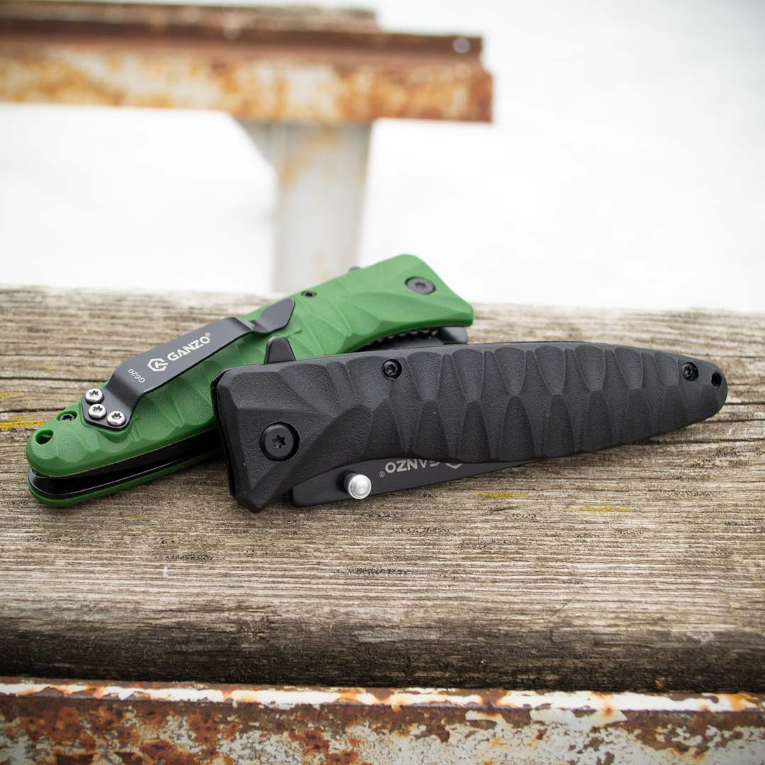 Ніж складаний Ganzo G620b-1, сталь 440C, рукоять пластик чорна