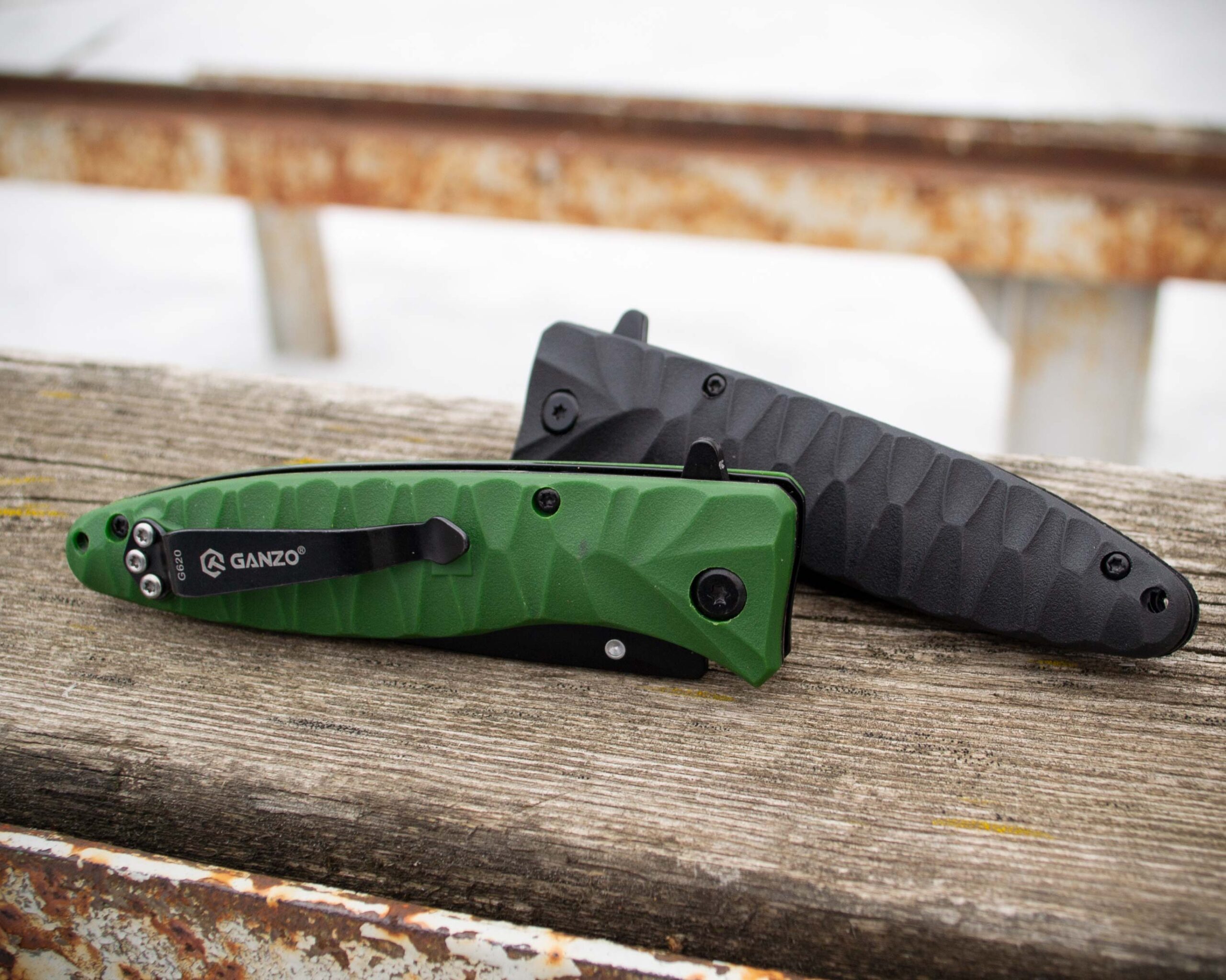 Ніж складаний Ganzo G620b-1, сталь 440C, рукоять пластик чорна