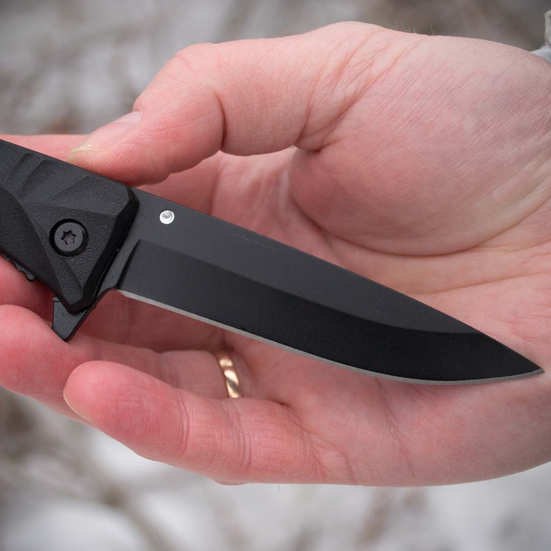 Ніж складаний Ganzo G620b-1, сталь 440C, рукоять пластик чорна