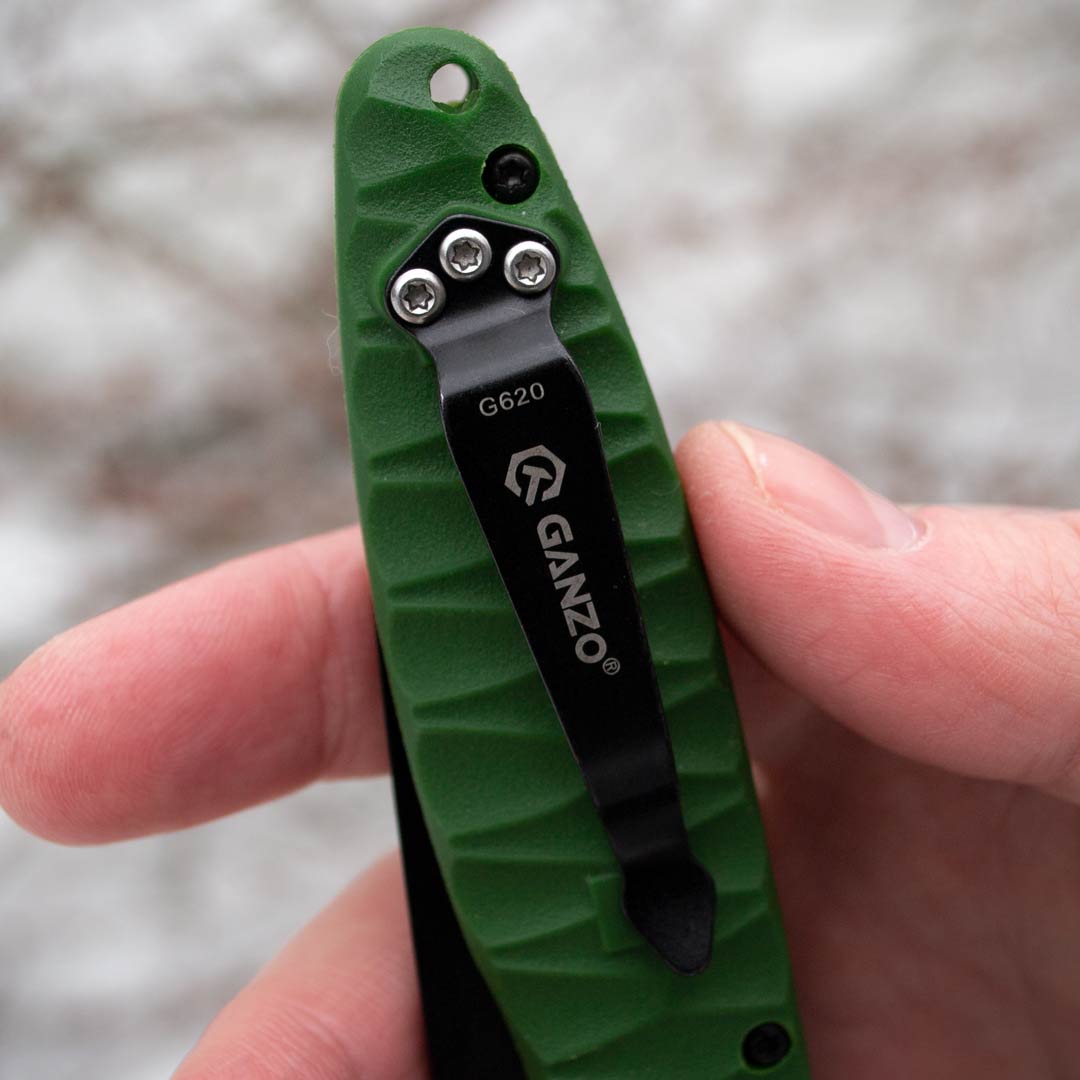 Ніж складаний Ganzo G620g-1, сталь 440C, рукоять пластик зелена