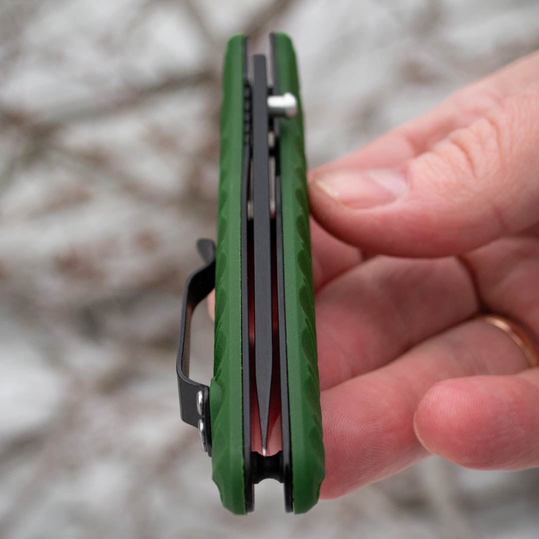 Ніж складаний Ganzo G620g-1, сталь 440C, рукоять пластик зелена