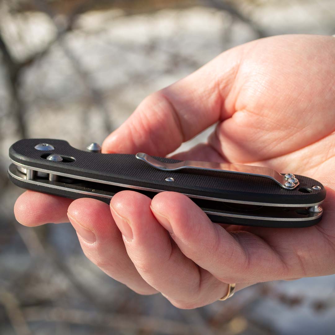 Ніж складаний Ganzo G727M-BK, сталь 440C, рукоять G10 чорна