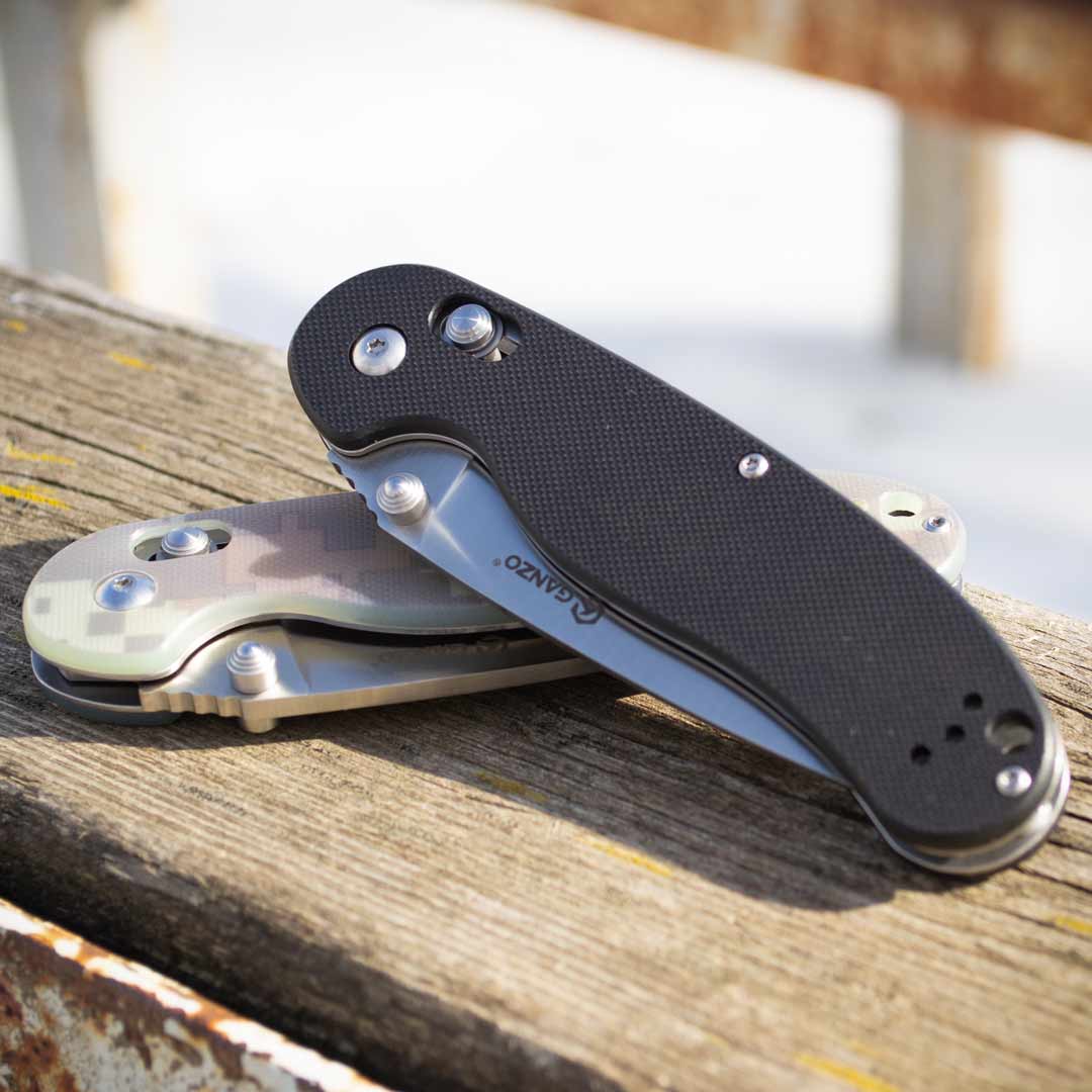 Ніж складаний Ganzo G727M-CA, сталь 440C, рукоять G10 камуфляж