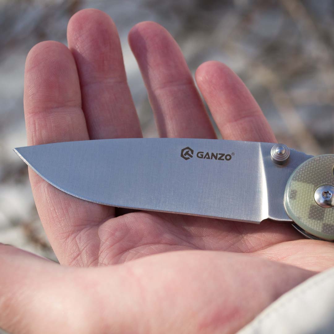 Ніж складаний Ganzo G727M-CA, сталь 440C, рукоять G10 камуфляж