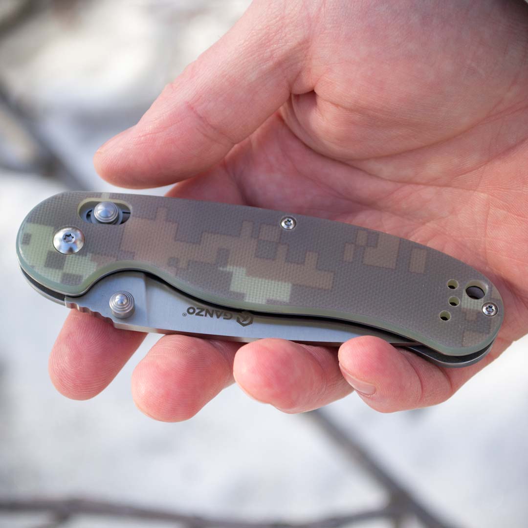 Ніж складаний Ganzo G727M-CA, сталь 440C, рукоять G10 камуфляж