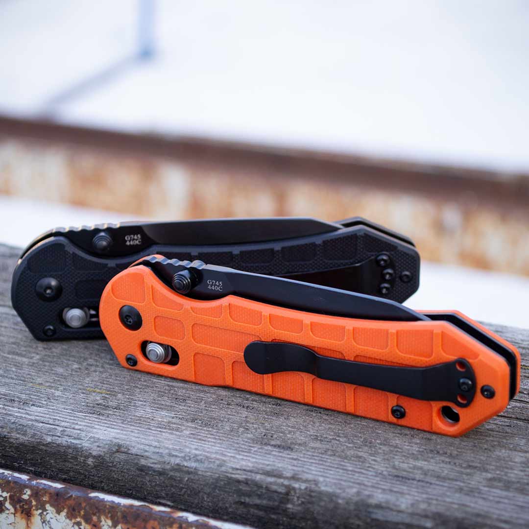 Ніж складаний Ganzo G7453P-BK, сталь 440C, рукоять чорна G10 (1)