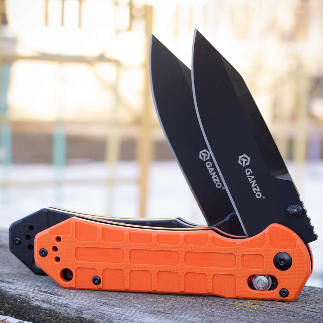 Ніж складаний Ganzo G7453P-BK, сталь 440C, рукоять чорна G10 (1)