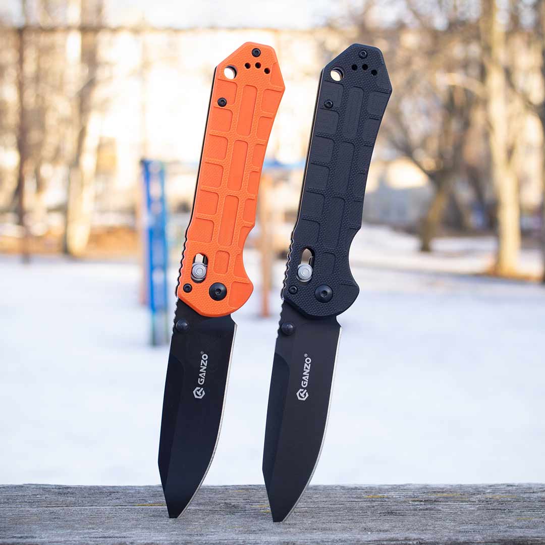 Ніж складаний Ganzo G7453P-BK, сталь 440C, рукоять чорна G10 (1)