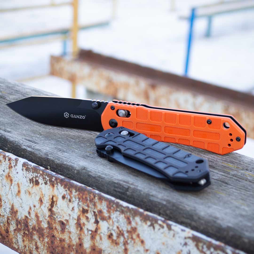 Ніж складаний Ganzo G7453P-BK, сталь 440C, рукоять чорна G10 (1)