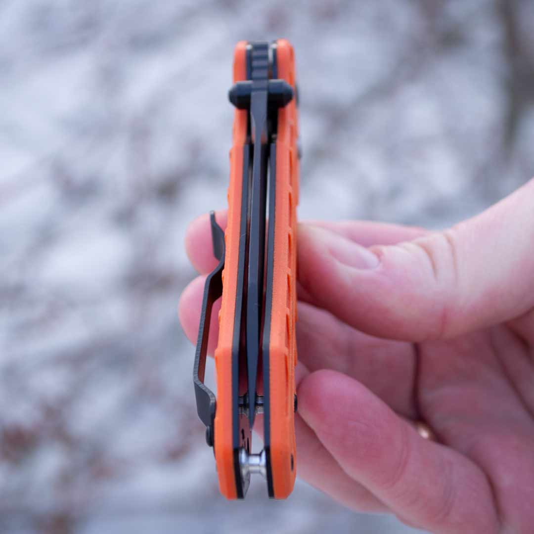 Ніж складаний Ganzo G7453P-OR, сталь 440C, рукоять помаранчева G10