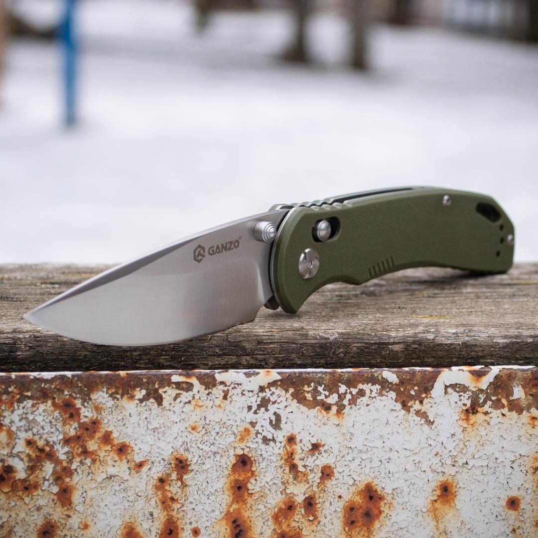 Ніж складаний Ganzo G7531-GR, сталь 440С, рукоять G10 зелена