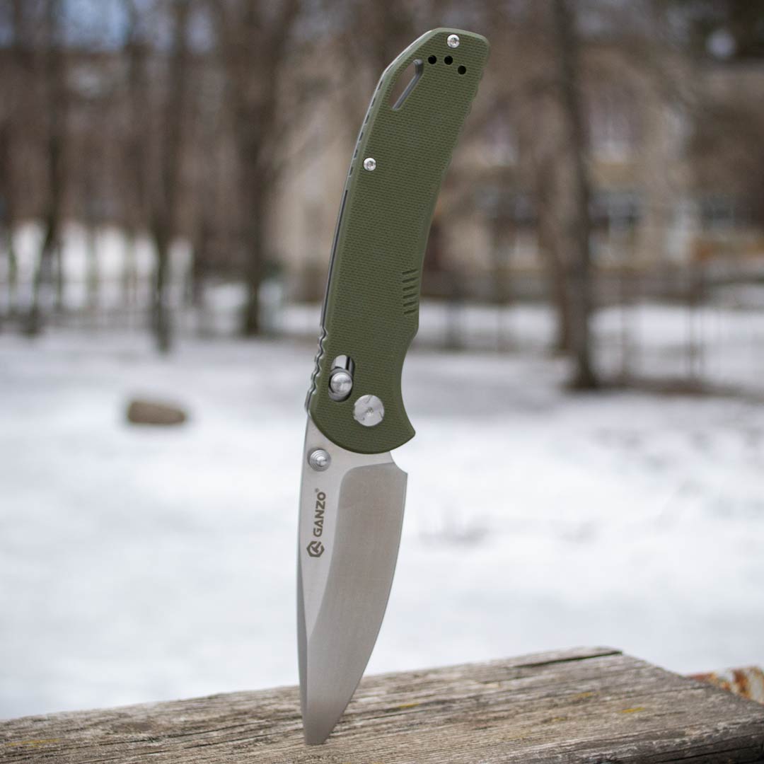 Ніж складаний Ganzo G7531-GR, сталь 440С, рукоять G10 зелена