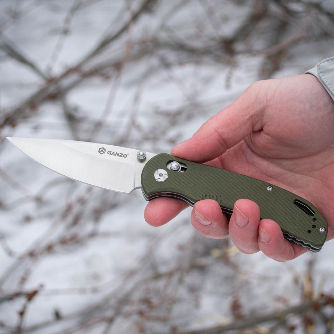 Ніж складаний Ganzo G7531-GR, сталь 440С, рукоять G10 зелена