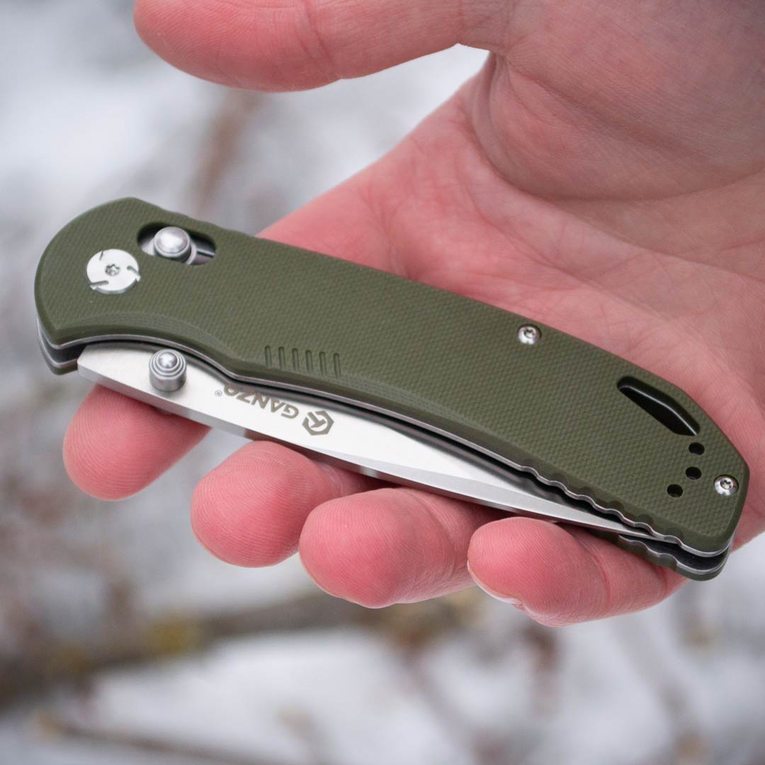 Ніж складаний Ganzo G7531-GR, сталь 440С, рукоять G10 зелена