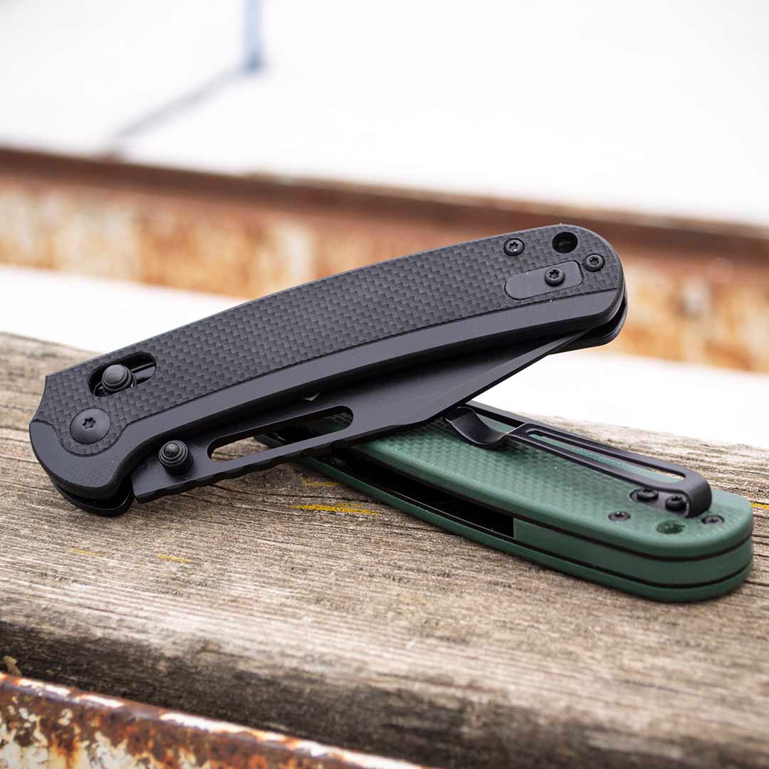 Ніж складаний Ganzo G768PT-GB, сталь D2, рукоять зелена G10