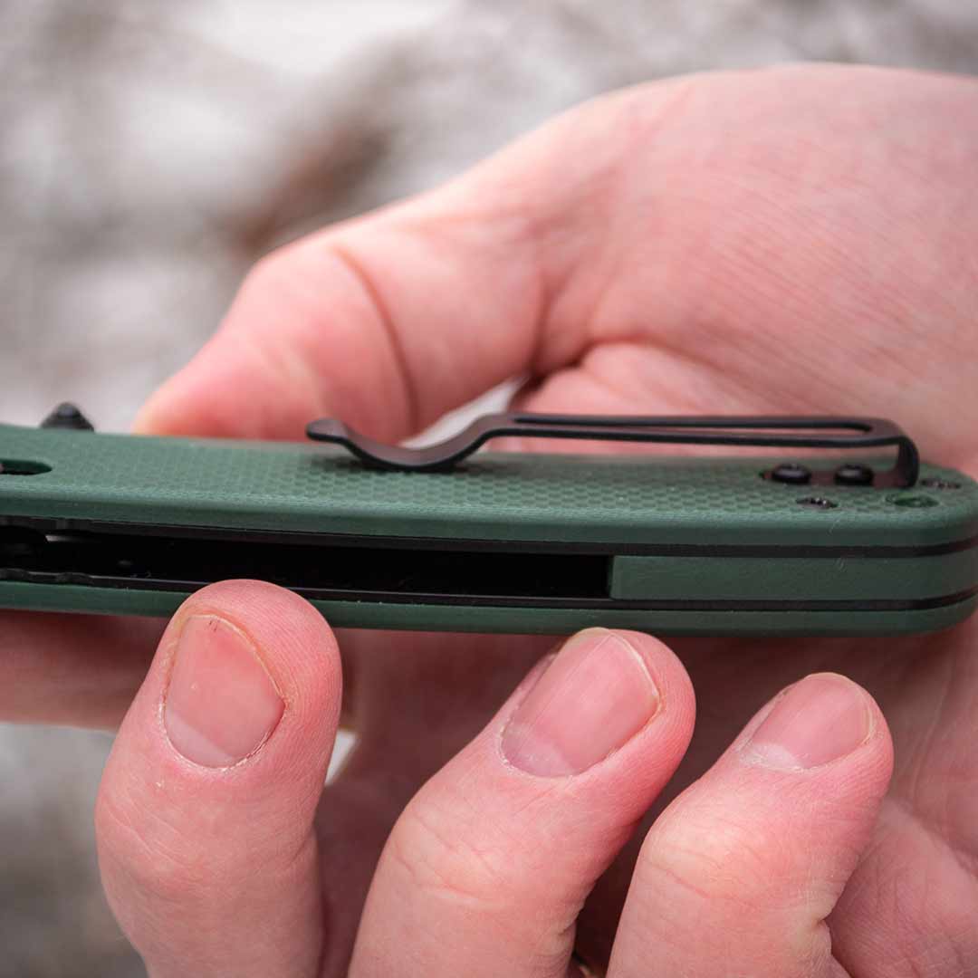 Ніж складаний Ganzo G768PT-GB, сталь D2, рукоять зелена G10