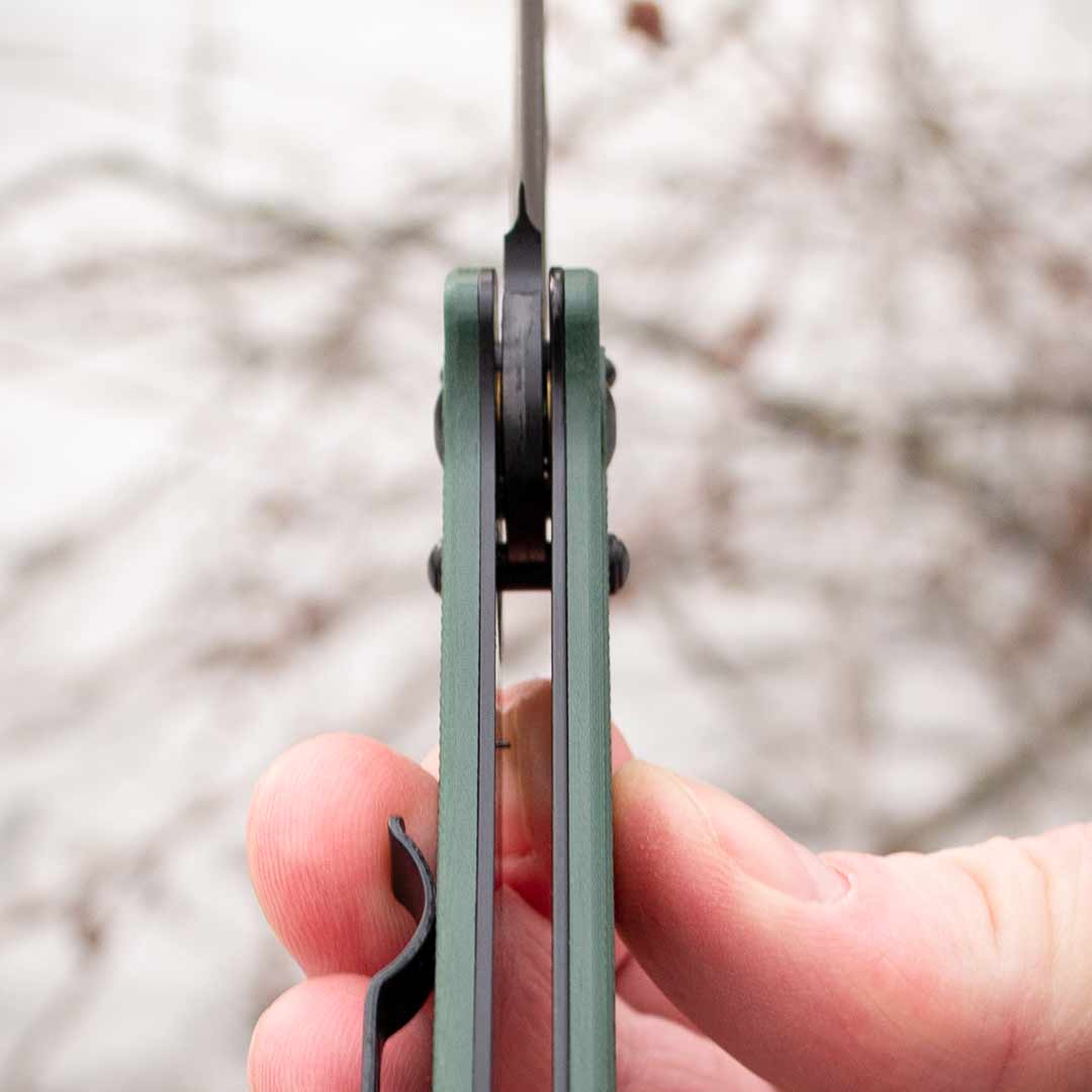 Ніж складаний Ganzo G768PT-GB, сталь D2, рукоять зелена G10