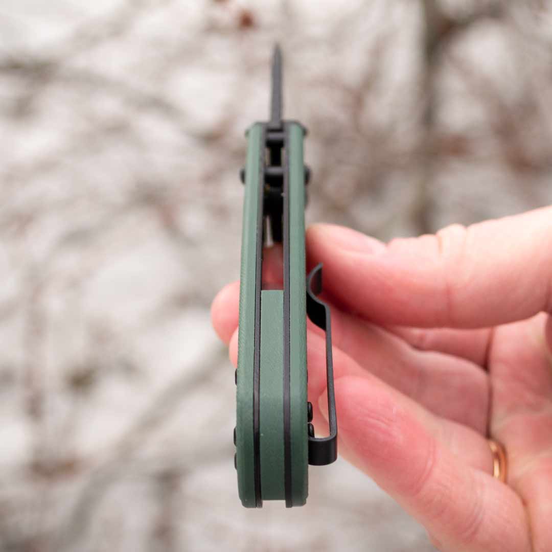 Ніж складаний Ganzo G768PT-GB, сталь D2, рукоять зелена G10