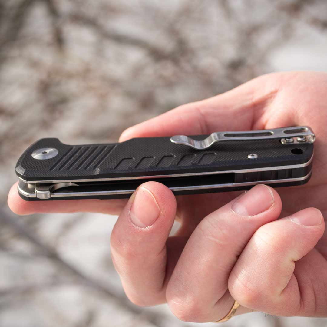 Ніж складаний Ganzo G769-BK, сталь D2, рукоять чорна G10