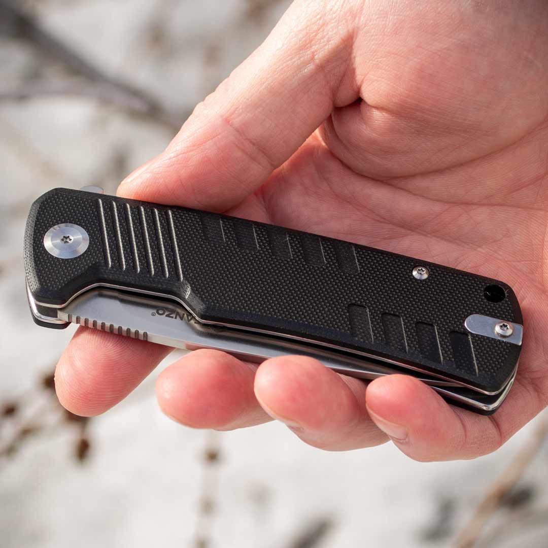 Ніж складаний Ganzo G769-BK, сталь D2, рукоять чорна G10