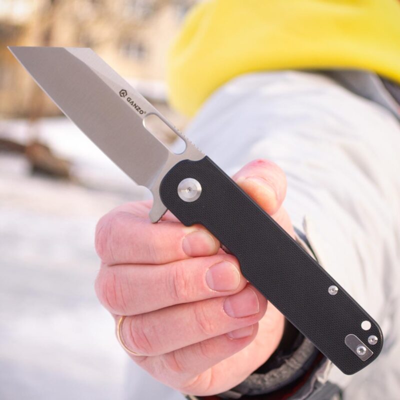 Ніж складаний Ganzo G770-BK, сталь D2, рукоять G10 чорна