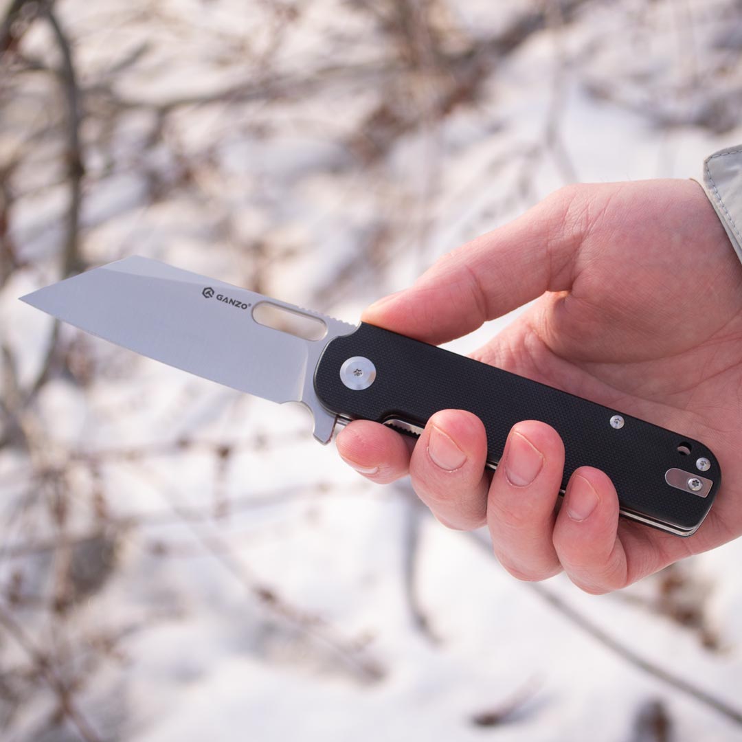 Ніж складаний Ganzo G770-BK, сталь D2, рукоять G10 чорна