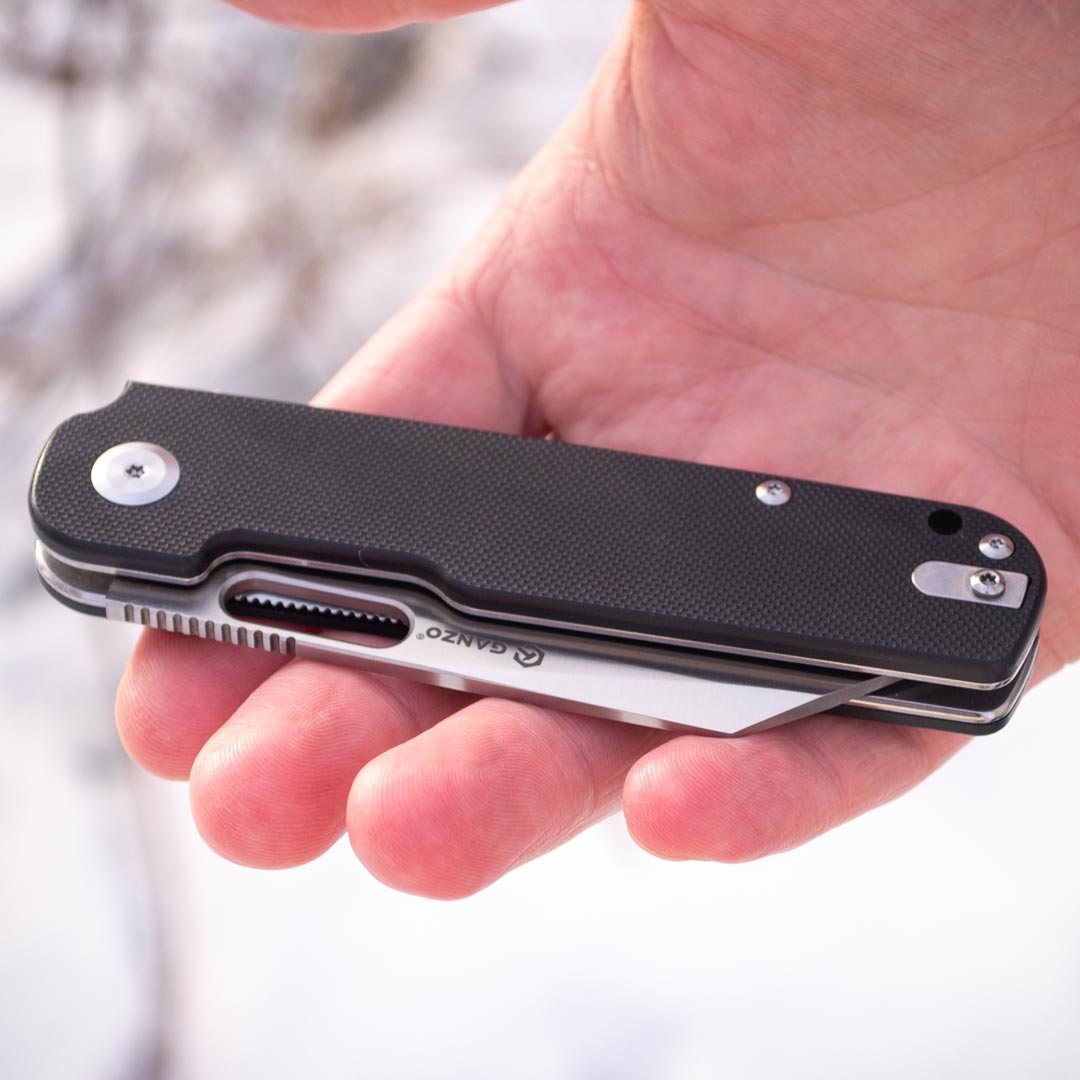 Ніж складаний Ganzo G770-BK, сталь D2, рукоять G10 чорна