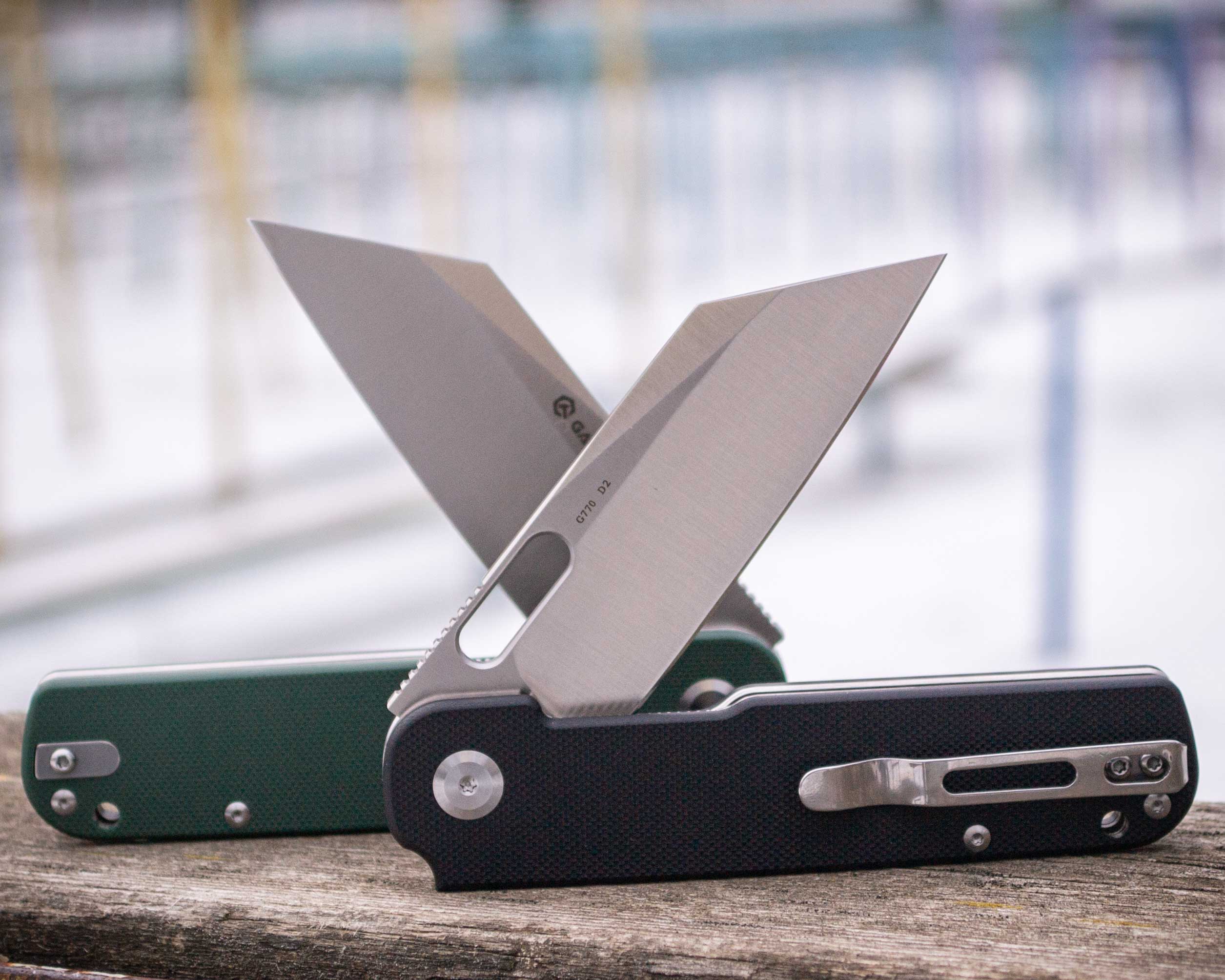 Ніж складаний Ganzo G770-GR, сталь D2, рукоять G10 зелена