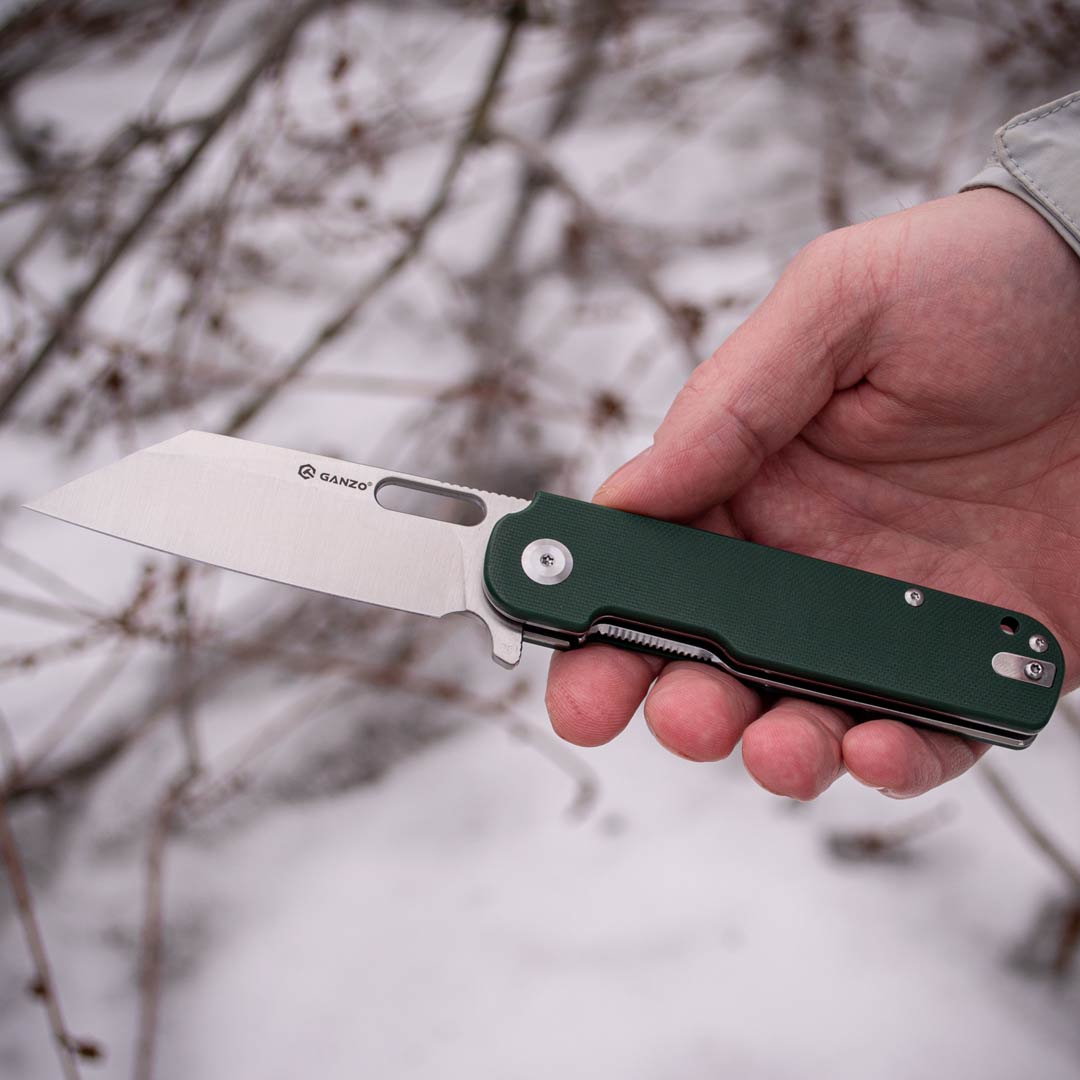 Ніж складаний Ganzo G770-GR, сталь D2, рукоять G10 зелена