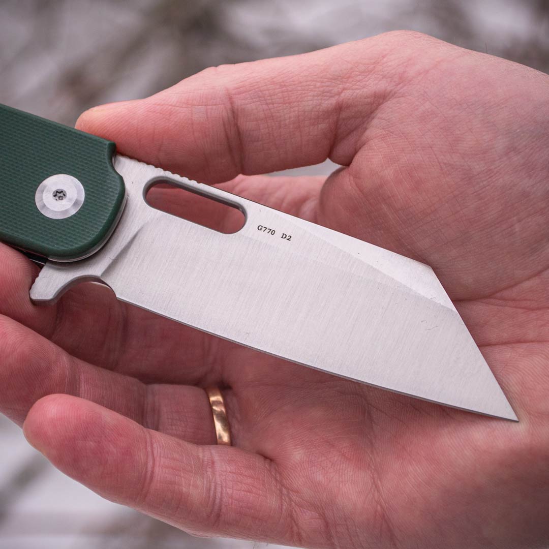 Ніж складаний Ganzo G770-GR, сталь D2, рукоять G10 зелена