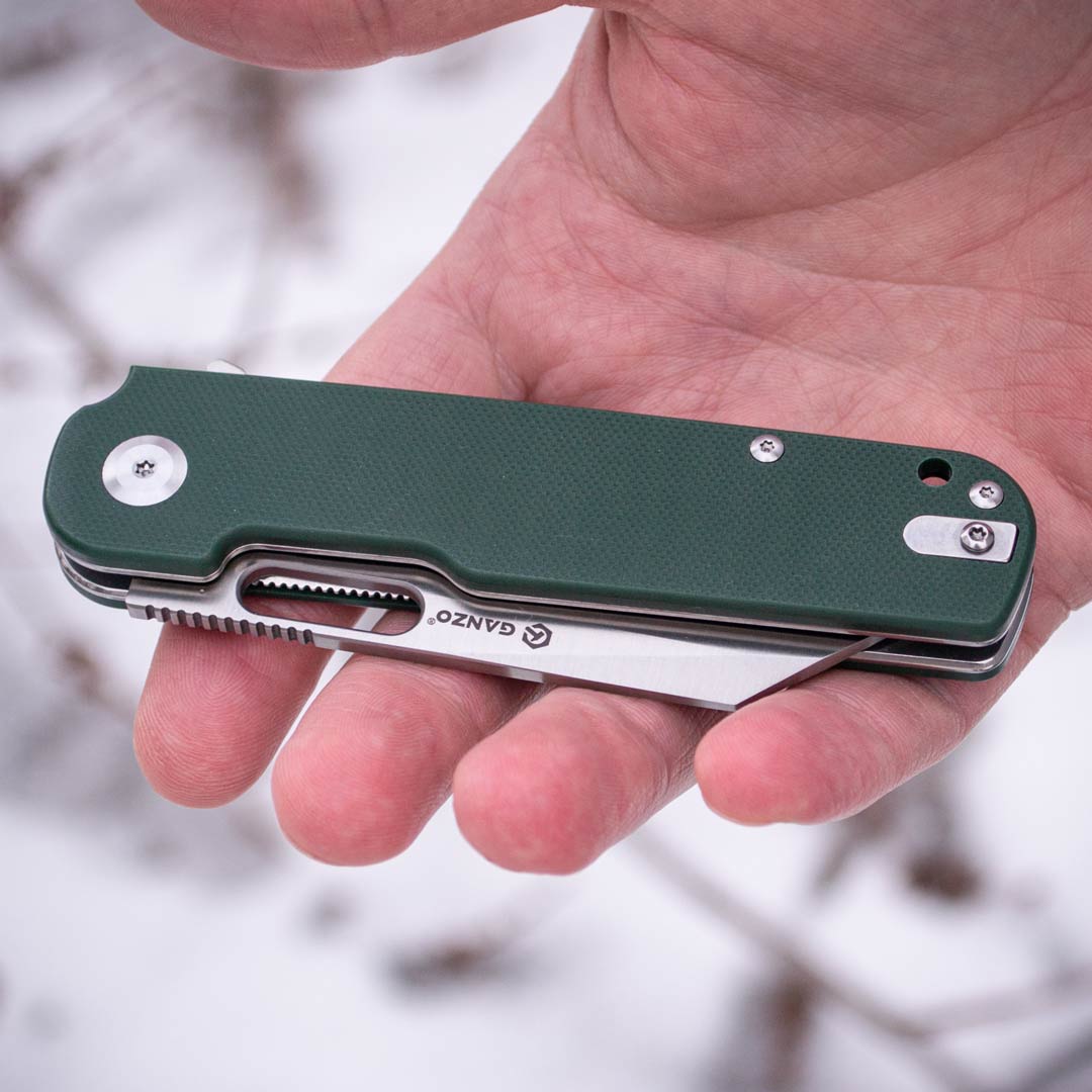 Ніж складаний Ganzo G770-GR, сталь D2, рукоять G10 зелена