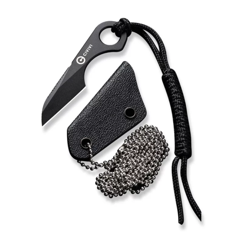 Ніж тактичний Civivi Gramis (2.6 см), сталь 14C28N, чорний (C23004-1)