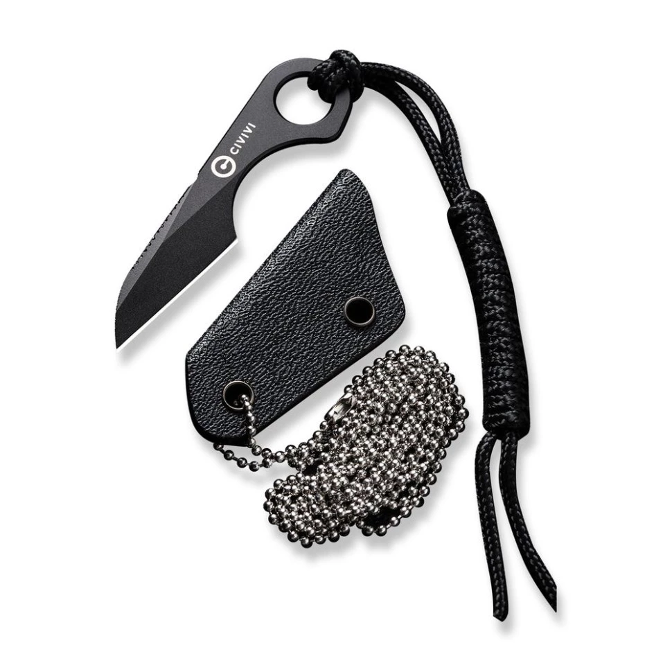 Ніж тактичний Civivi Gramis (2.6 см), сталь 14C28N, чорний (C23004-1)