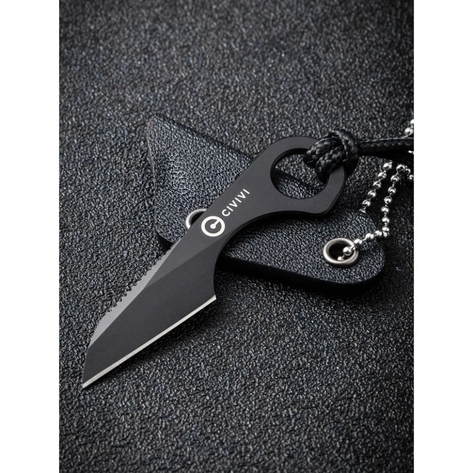 Ніж тактичний Civivi Gramis (2.6 см), сталь 14C28N, чорний (C23004-1)