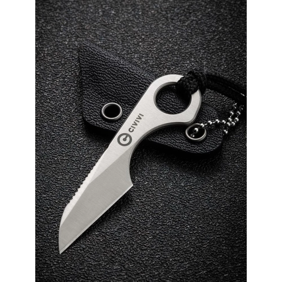 Ніж тактичний Civivi Gramis (2.6 см), сталь 14C28N, сірий (C23004-2)