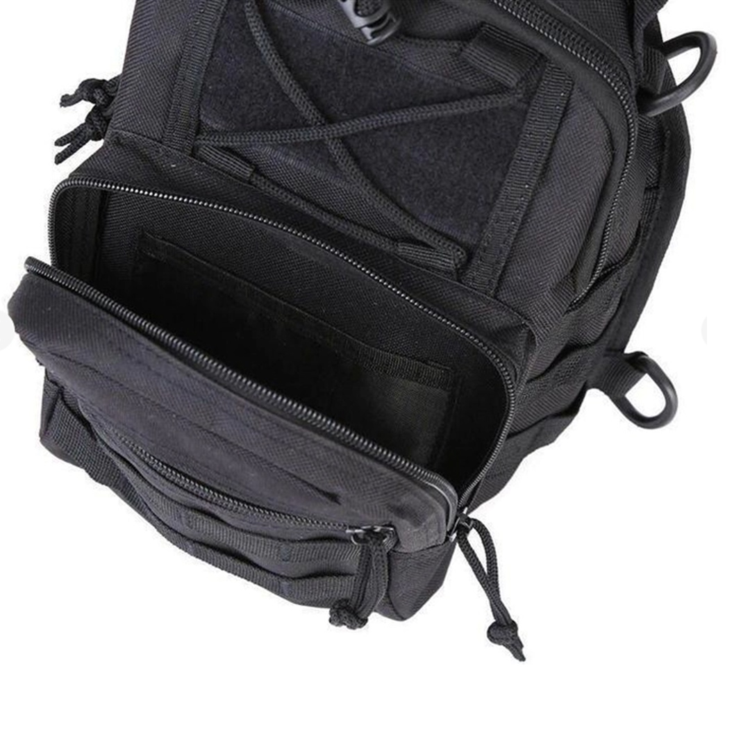 Рюкзак однолямковий Tactical 5 літрів Black із системою M.O.L.L.E (095-black)