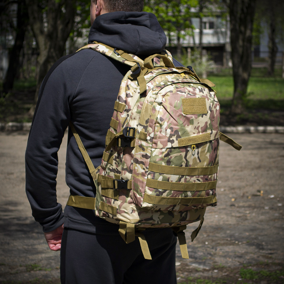 Тактичний рюкзак Tactical Raid 40 літрів Multicam із системою MOLLE (ta40-mult)