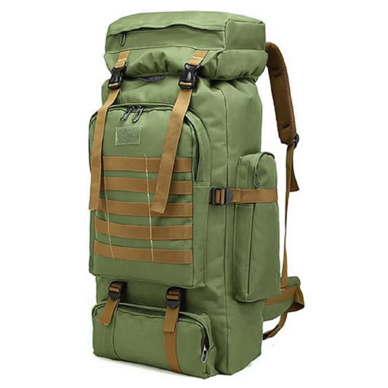 Туристичний рюкзак Tactical 70 літрів Oliva із системою MOLLE (ta70E-olive)